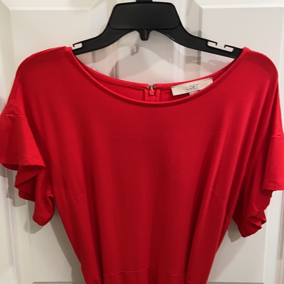 Loft Red Dress - Picture 2 of 4